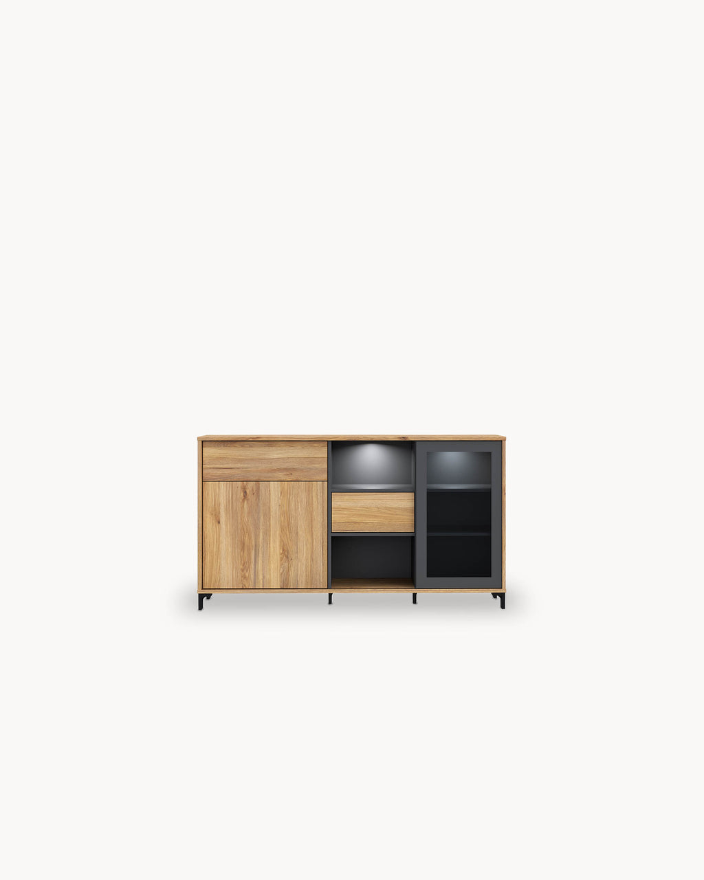 Aparador NERO com 2 portas e 2 gavetas