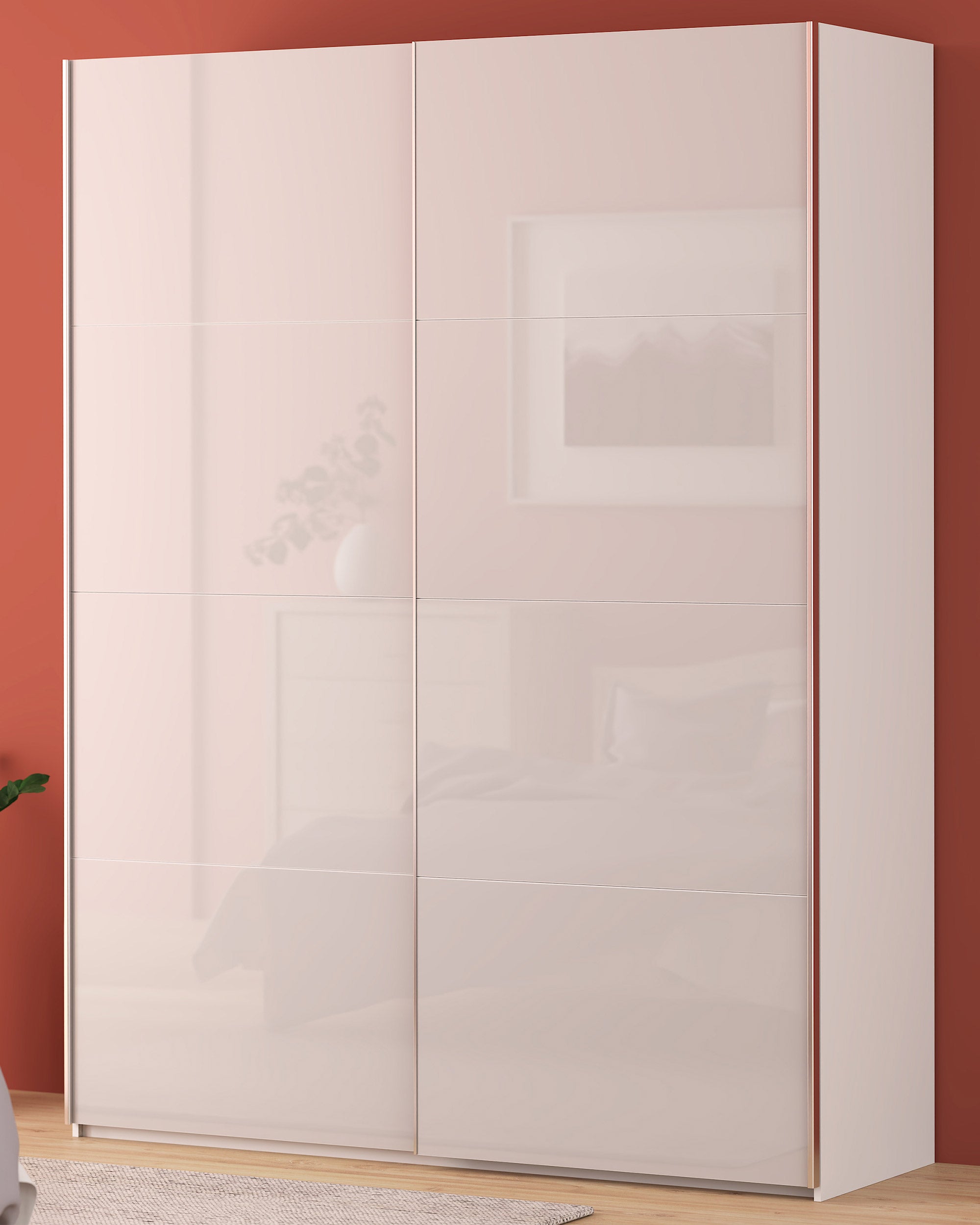 ALTIS wardrobe with 2 sliding doors and LED lighting