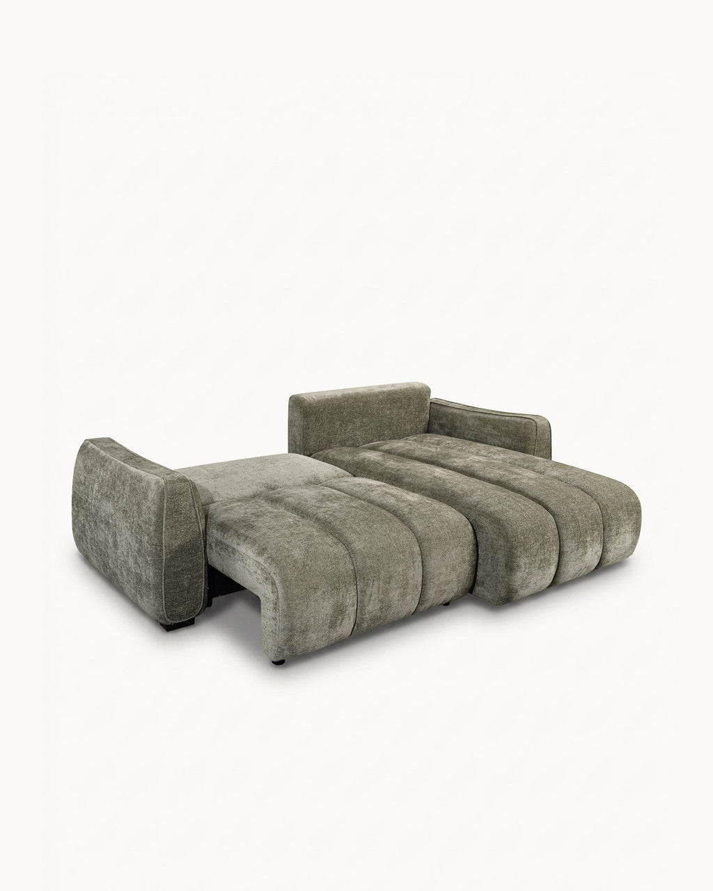 Sofá chaise longue reversível TANK com cama e baús
