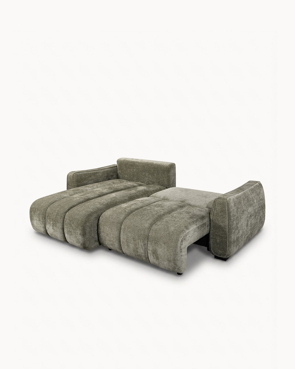 Sofá chaise longue reversível TANK com cama e baús