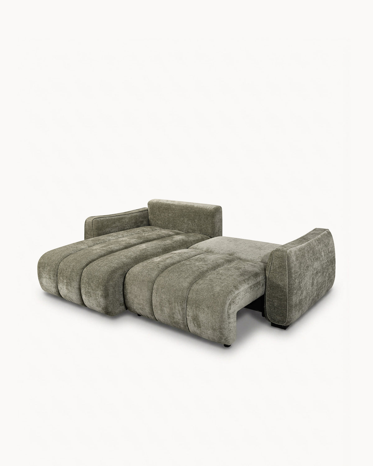 Sofá chaise longue reversível TANK com cama e baús