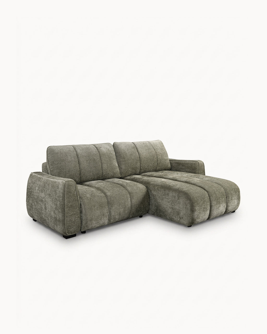 Sofá chaise longue reversível TANK com cama e baús