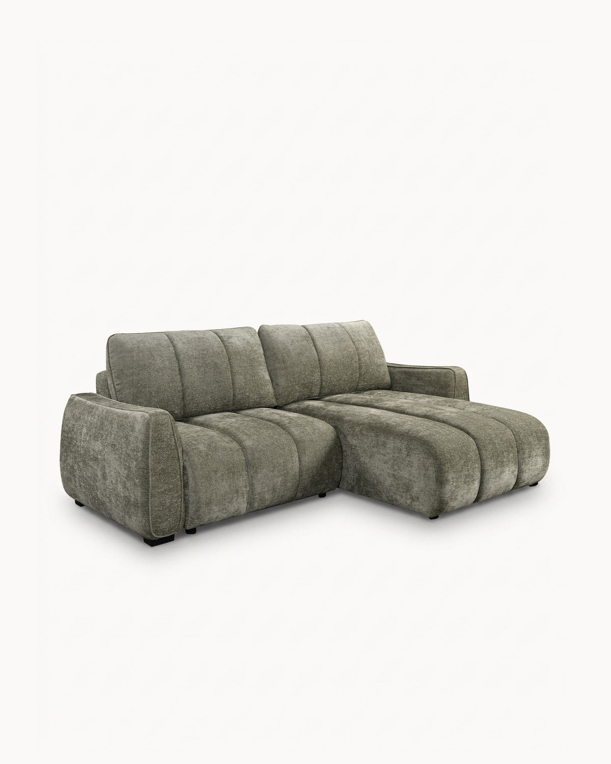 Sofá chaise longue reversível TANK com cama e baús