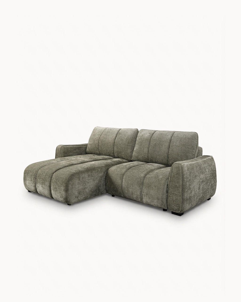 Sofá chaise longue reversível TANK com cama e baús