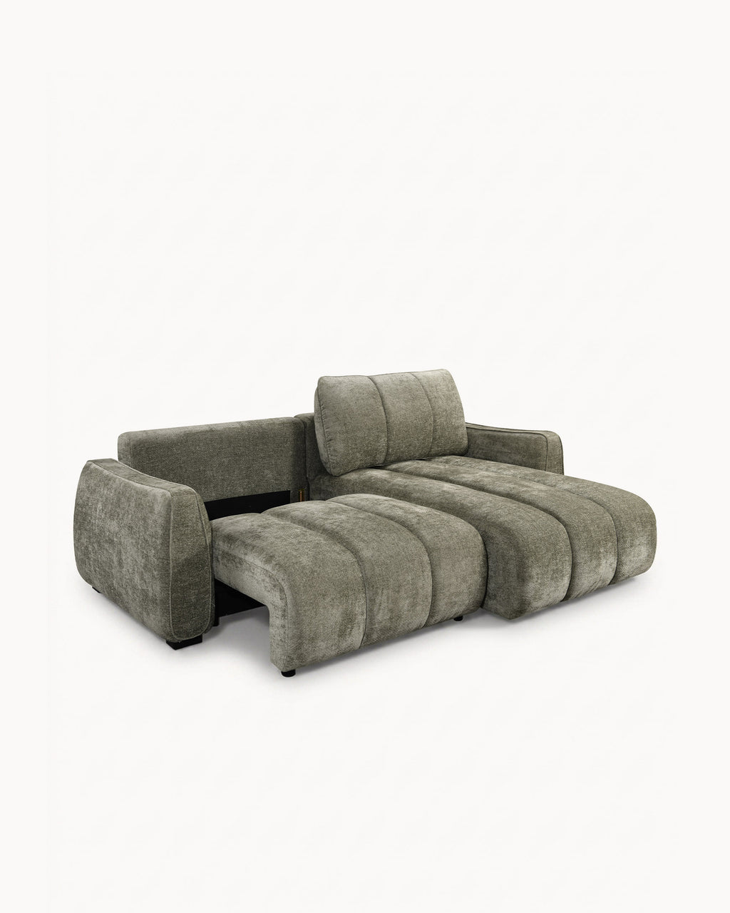 Sofá chaise longue reversível TANK com cama e baús
