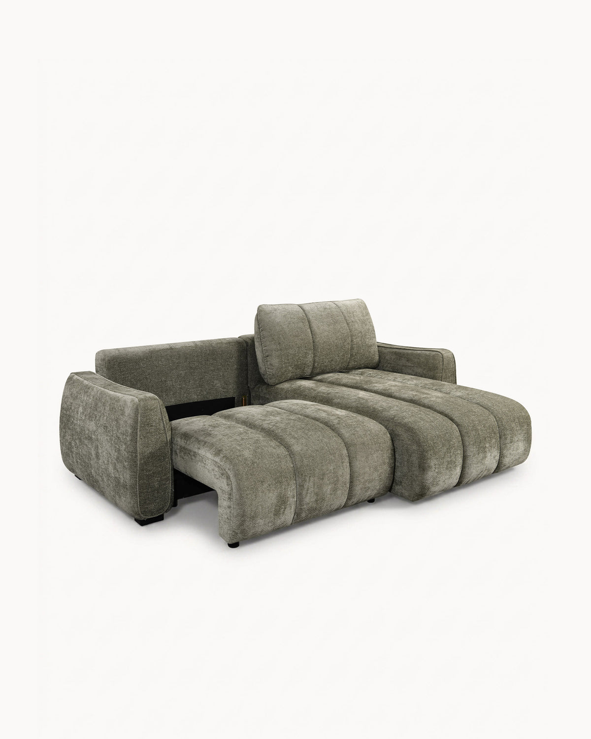 Sofá chaise longue reversível TANK com cama e baús