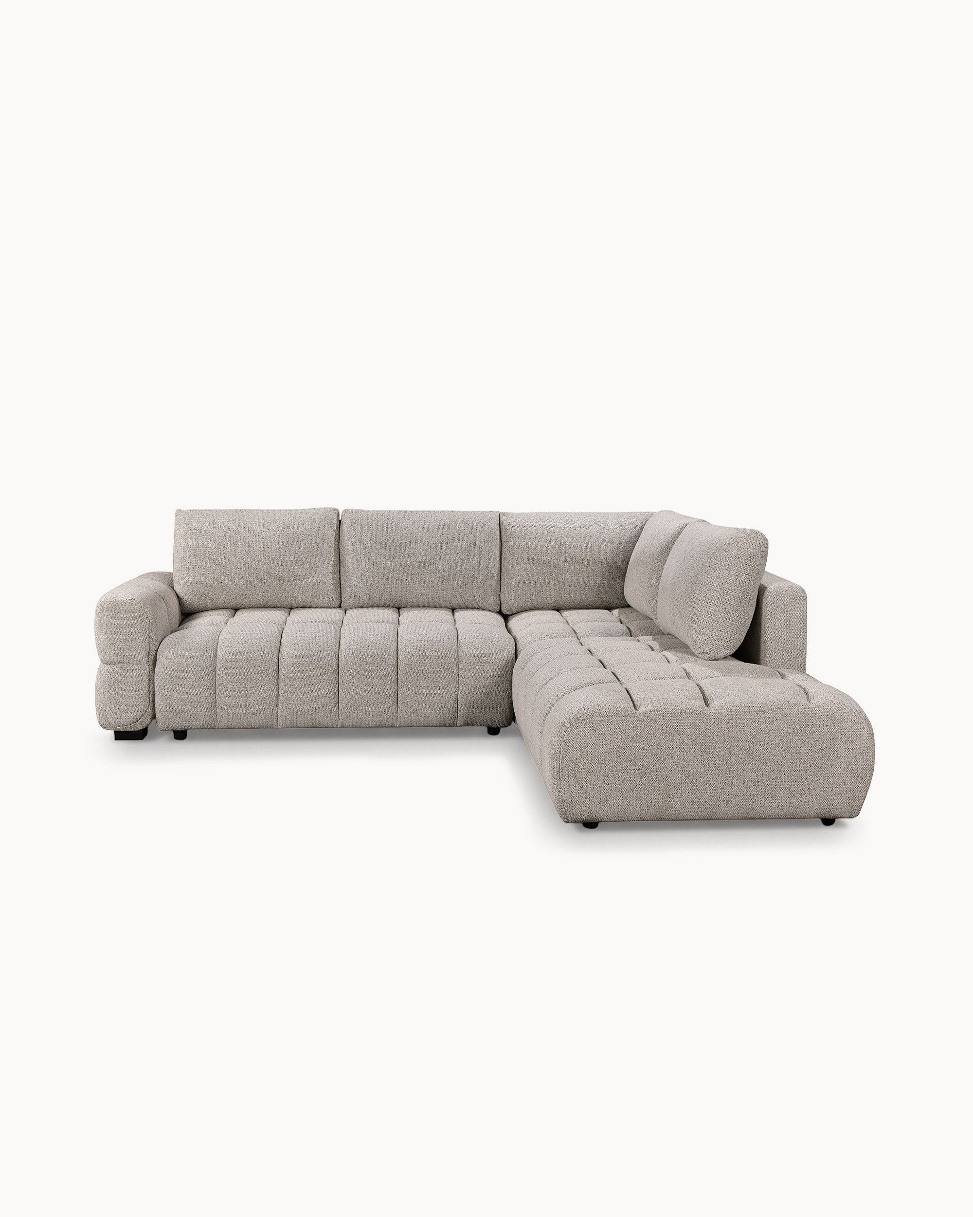 Sofá de canto MASHA com cama e baús