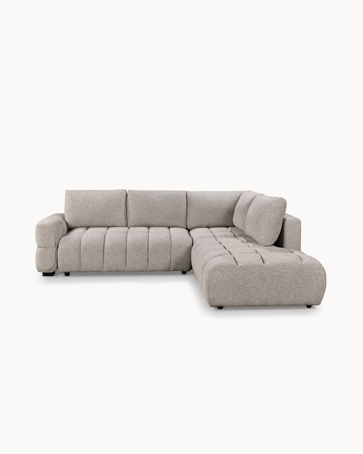 Sofá de canto MASHA com cama e baús