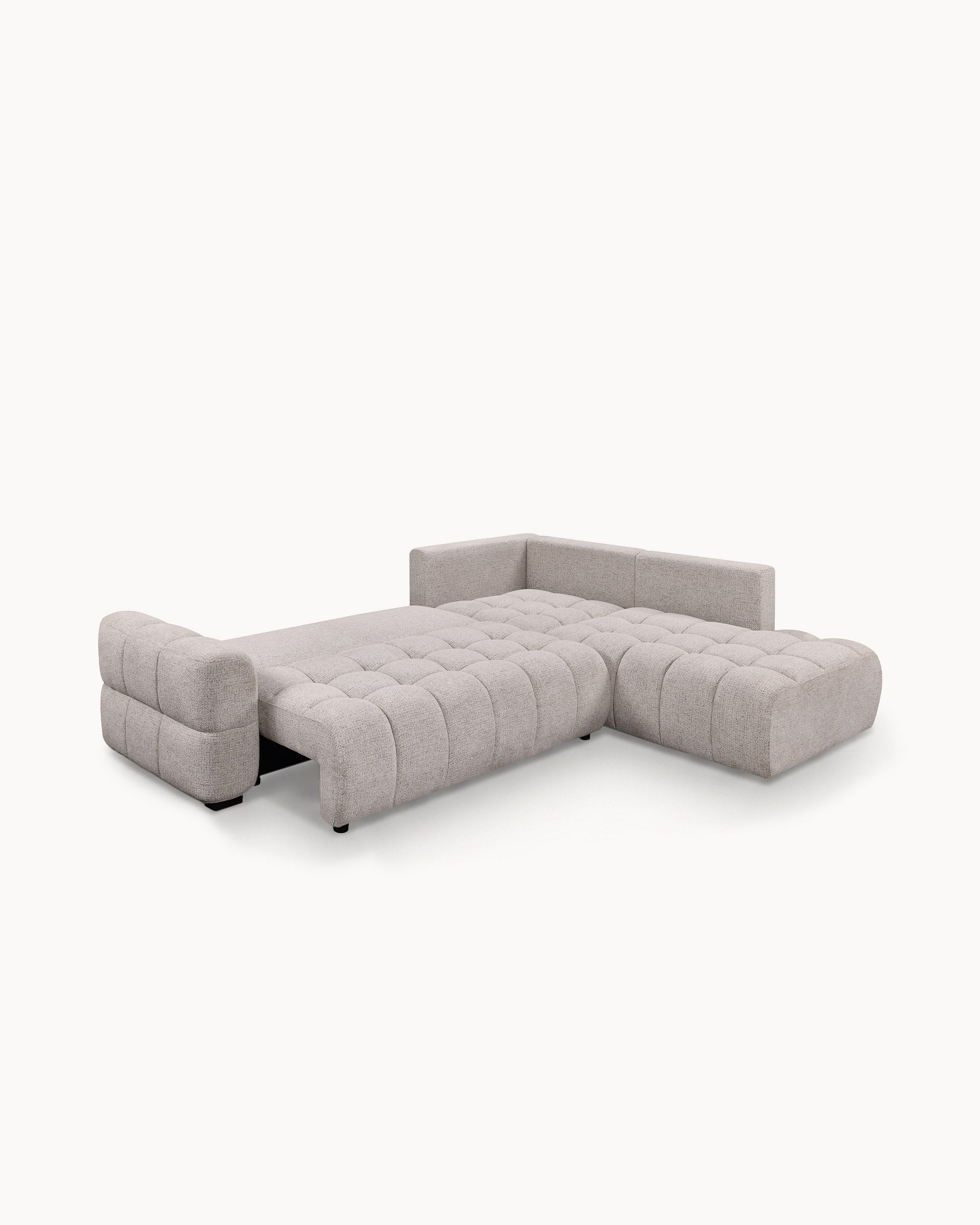 Sofá de canto MASHA com cama e baús