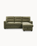 Sofá chaise lounge reversível POLINA com cama e baú