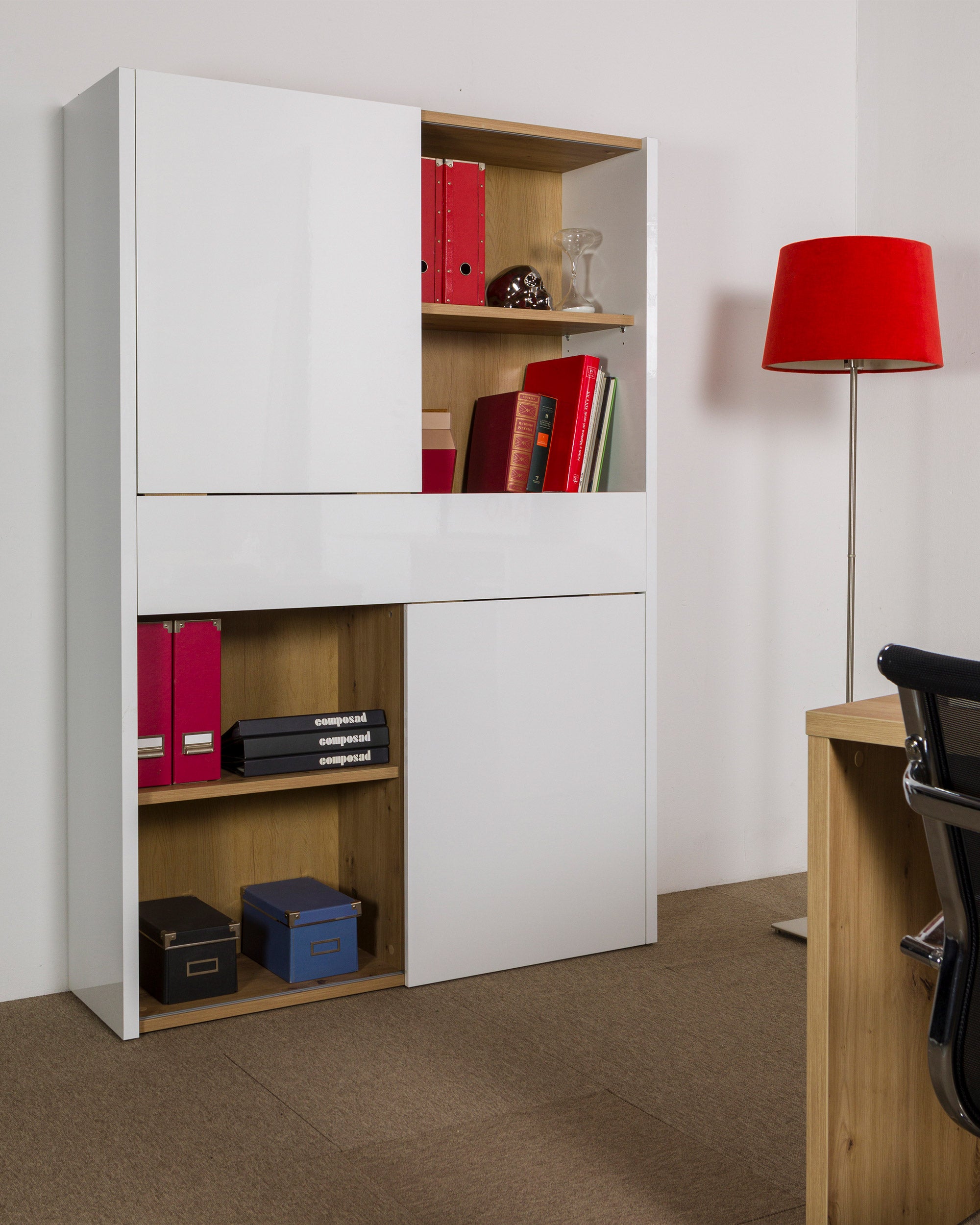 Estante EMILE com 2 portas e 1 gaveta