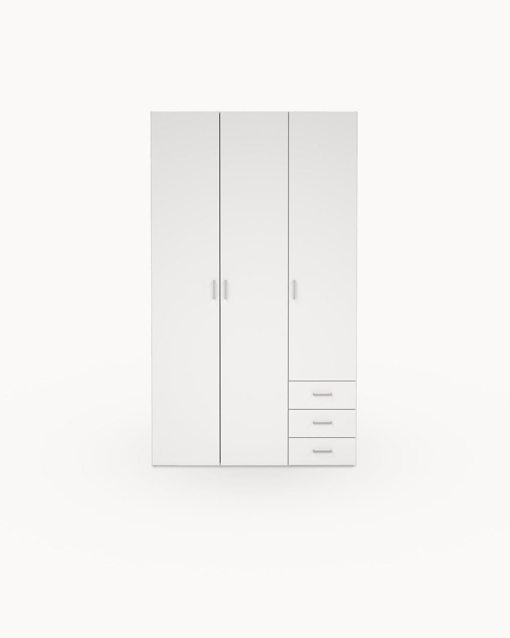 SOAJO wardrobe with 3 doors and 3 drawers
