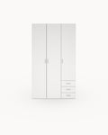 SOAJO wardrobe with 3 doors and 3 drawers