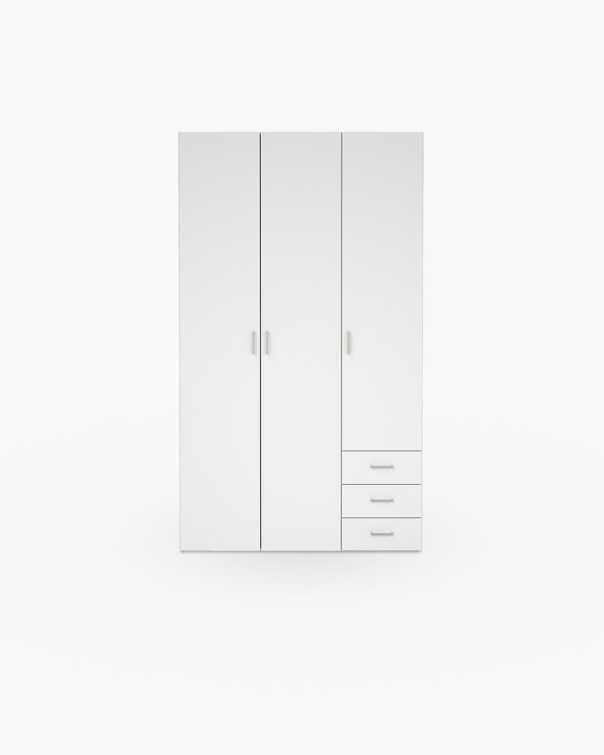 SOAJO wardrobe with 3 doors and 3 drawers