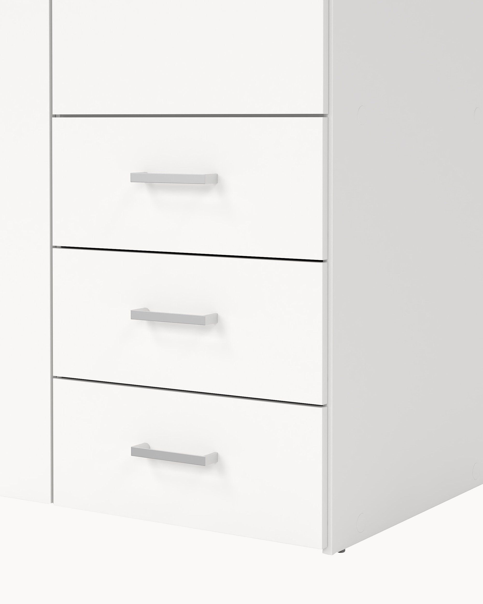 SOAJO wardrobe with 3 doors and 3 drawers