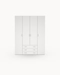 Soajo wardrobe with 4 doors and 3 drawers