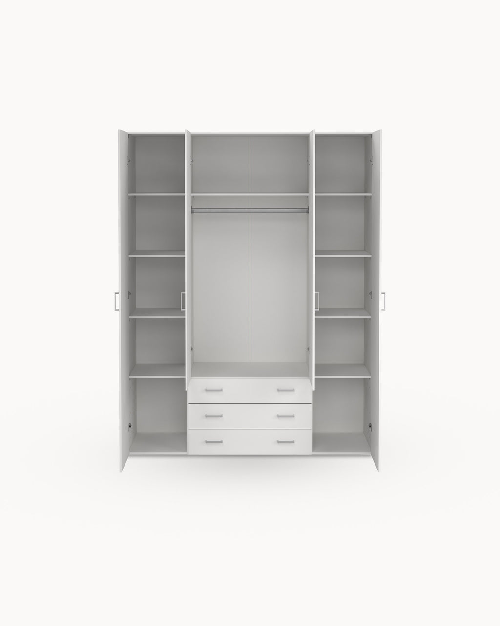 Soajo wardrobe with 4 doors and 3 drawers