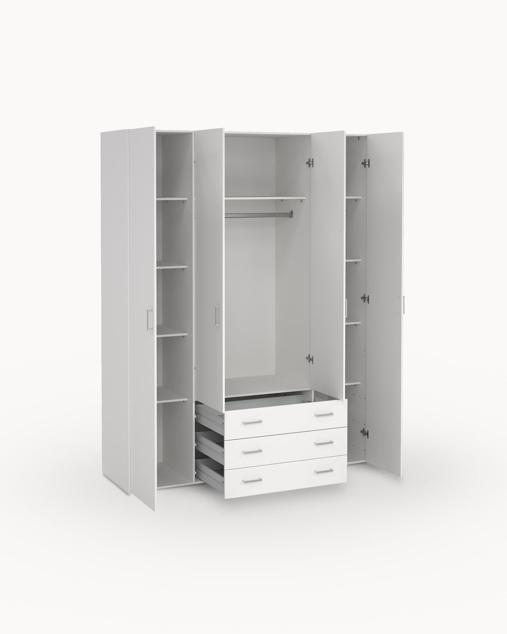 Soajo wardrobe with 4 doors and 3 drawers