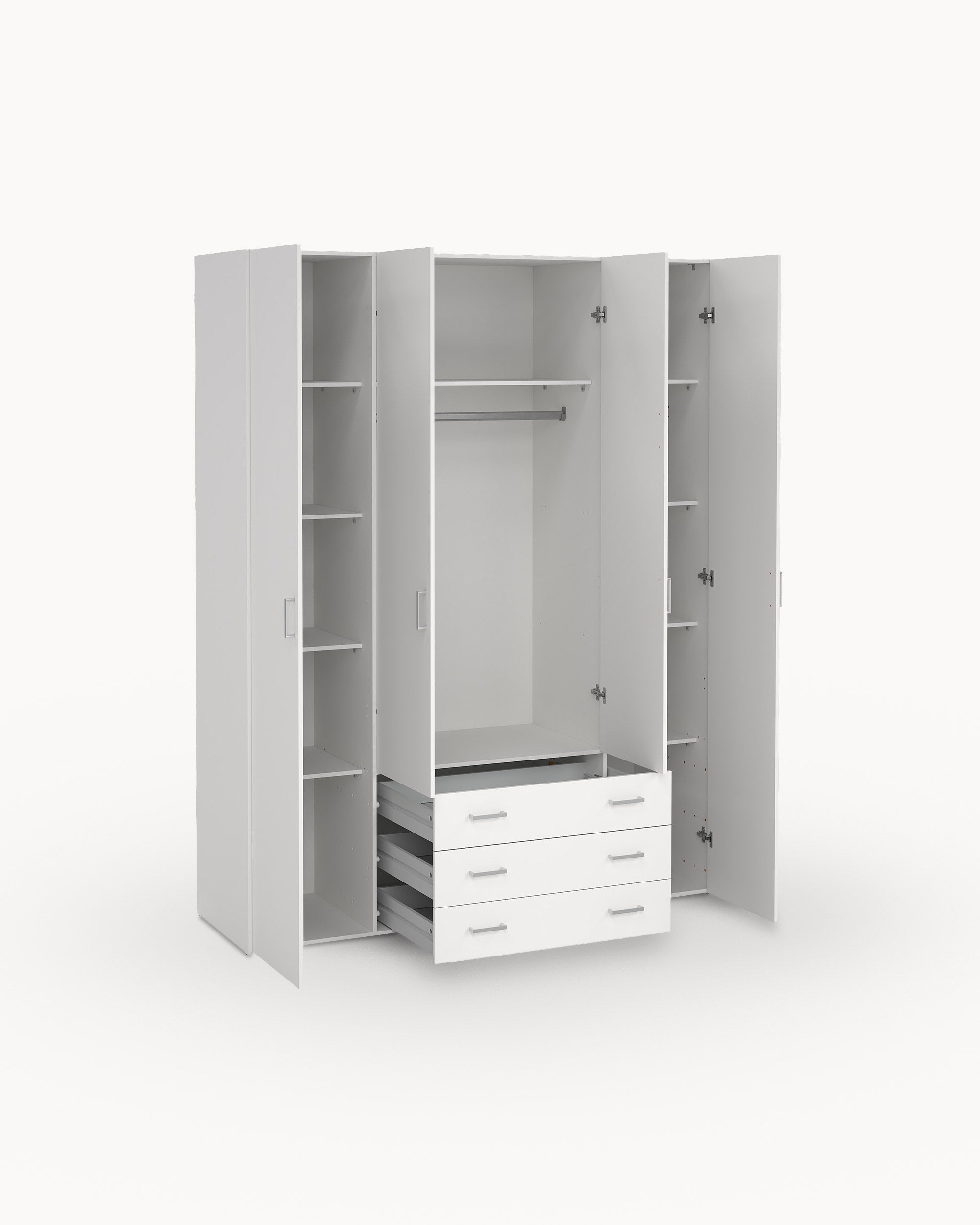 Soajo wardrobe with 4 doors and 3 drawers
