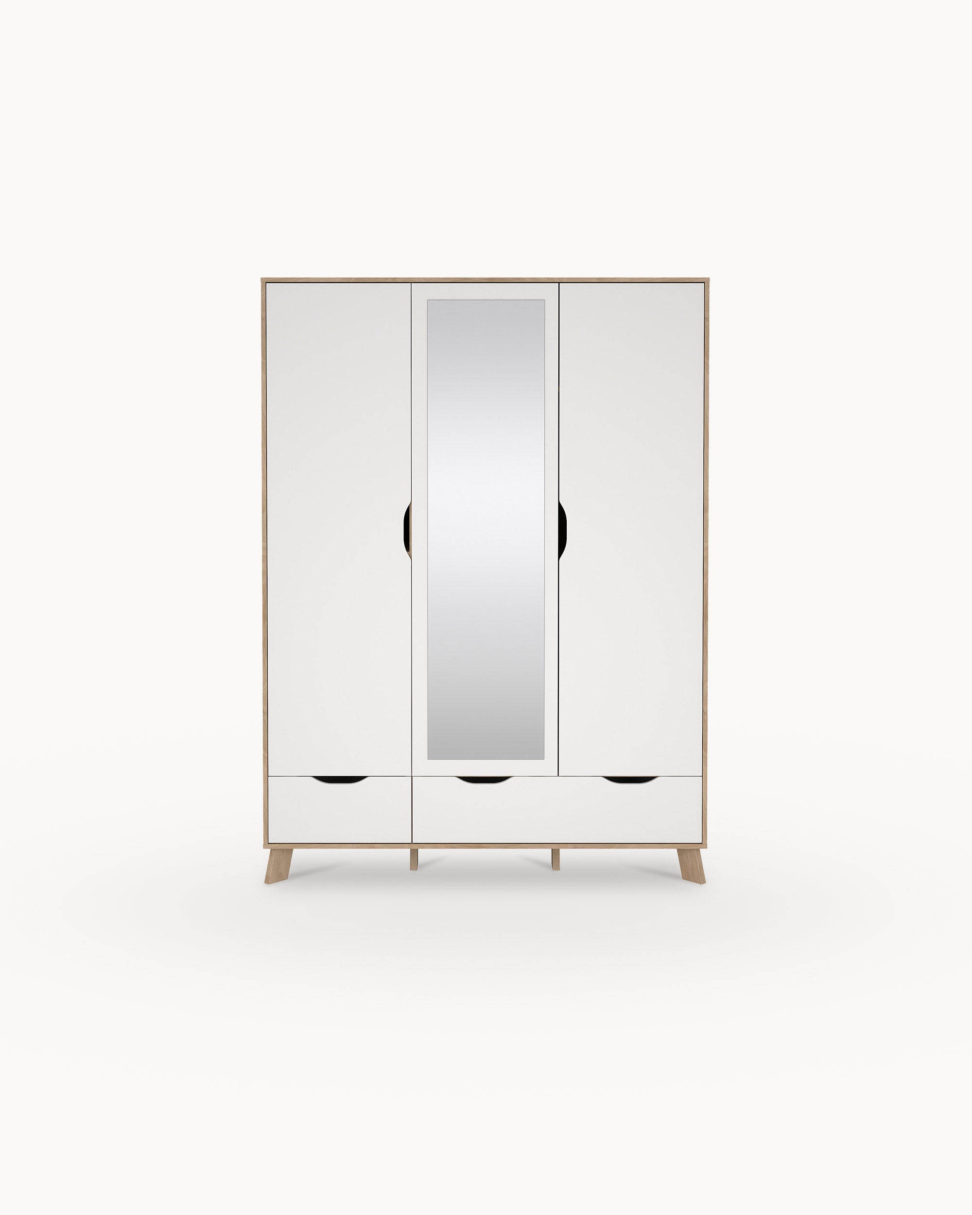 ATALAIA wardrobe with mirror, 3 doors and 2 drawers