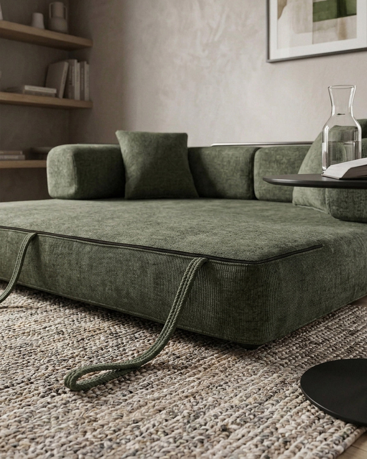Sofás POP UP! Sofá 3 lugares OPEN com cama embalado a vácuo