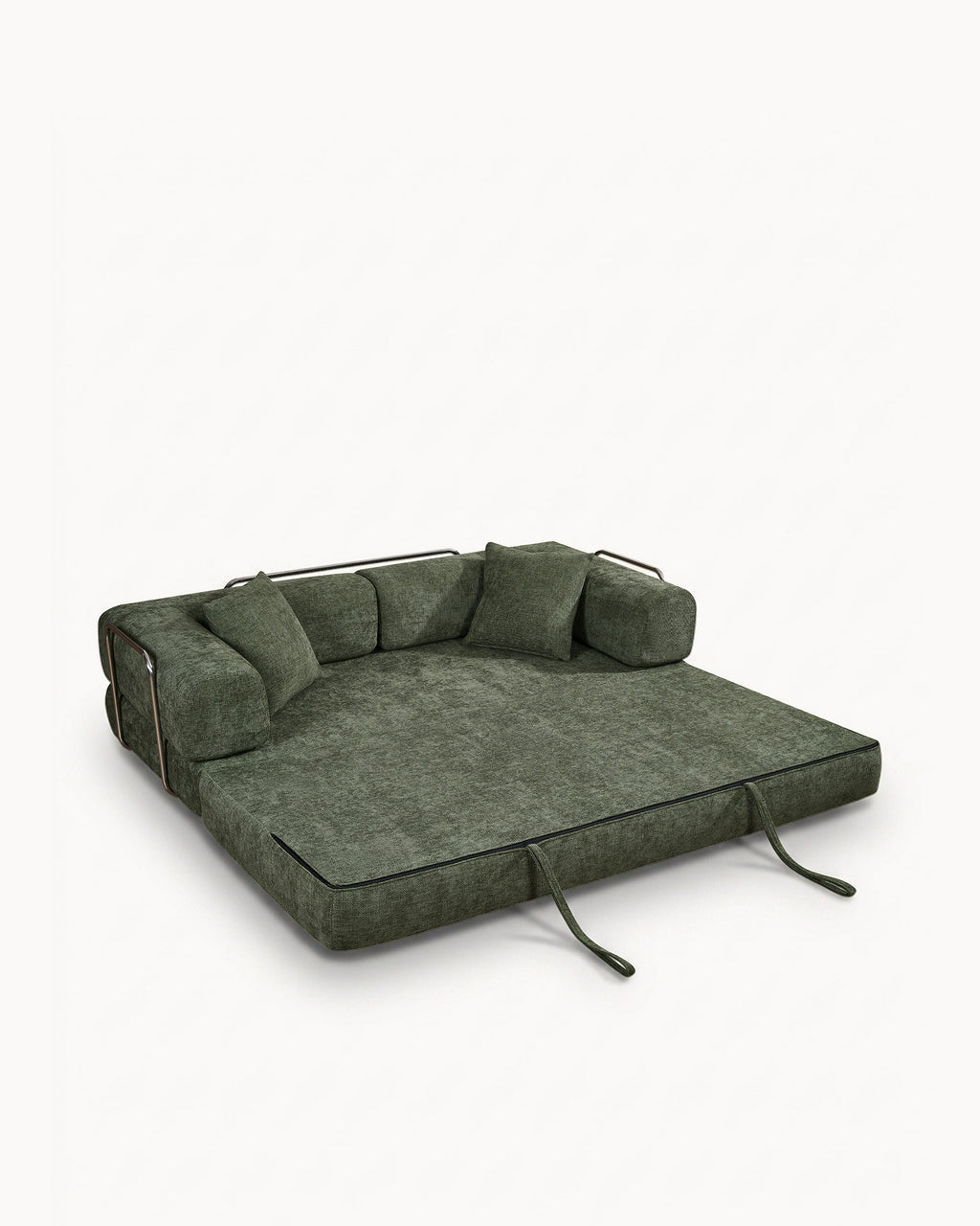 Sofás POP UP! Sofá 3 lugares OPEN com cama embalado a vácuo