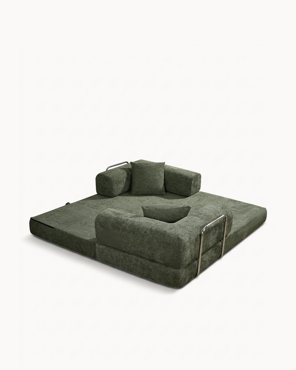 Sofás POP UP! Sofá 3 lugares OPEN com cama embalado a vácuo