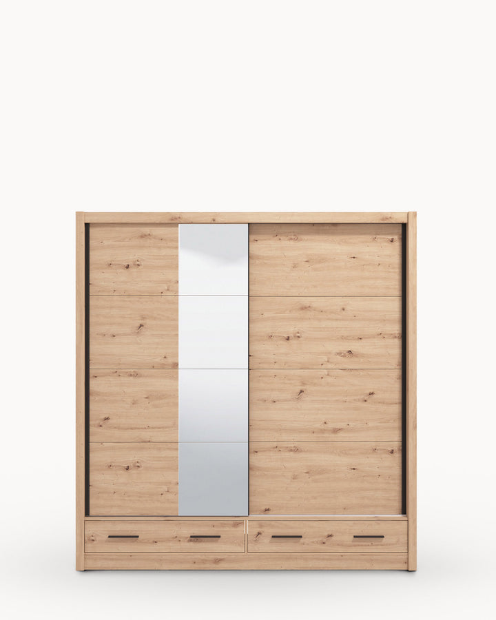 Roupeiro ALBI PLUS com 2 portas e 4 gavetas