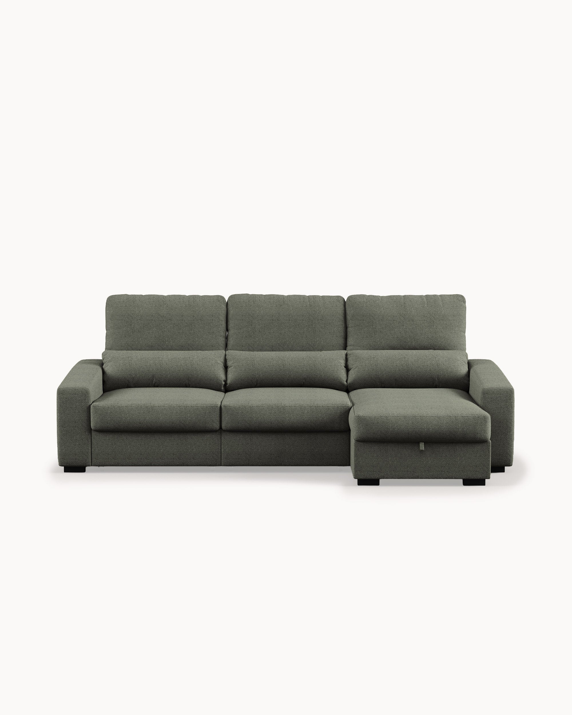ALABAMA reversible chaise longue sofa with bed and storage box