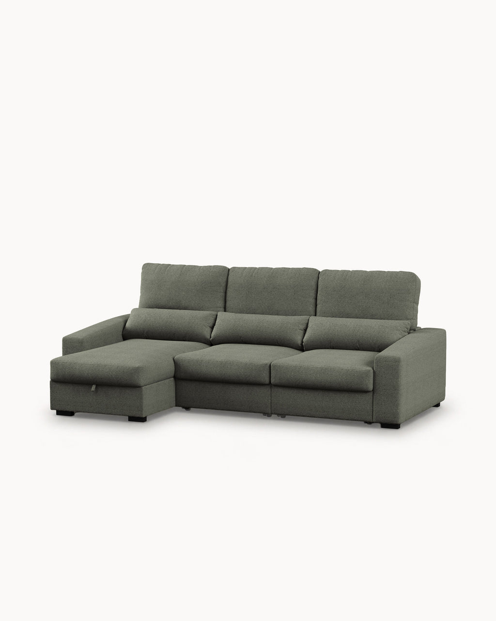 ALABAMA reversible chaise longue sofa with bed and storage box
