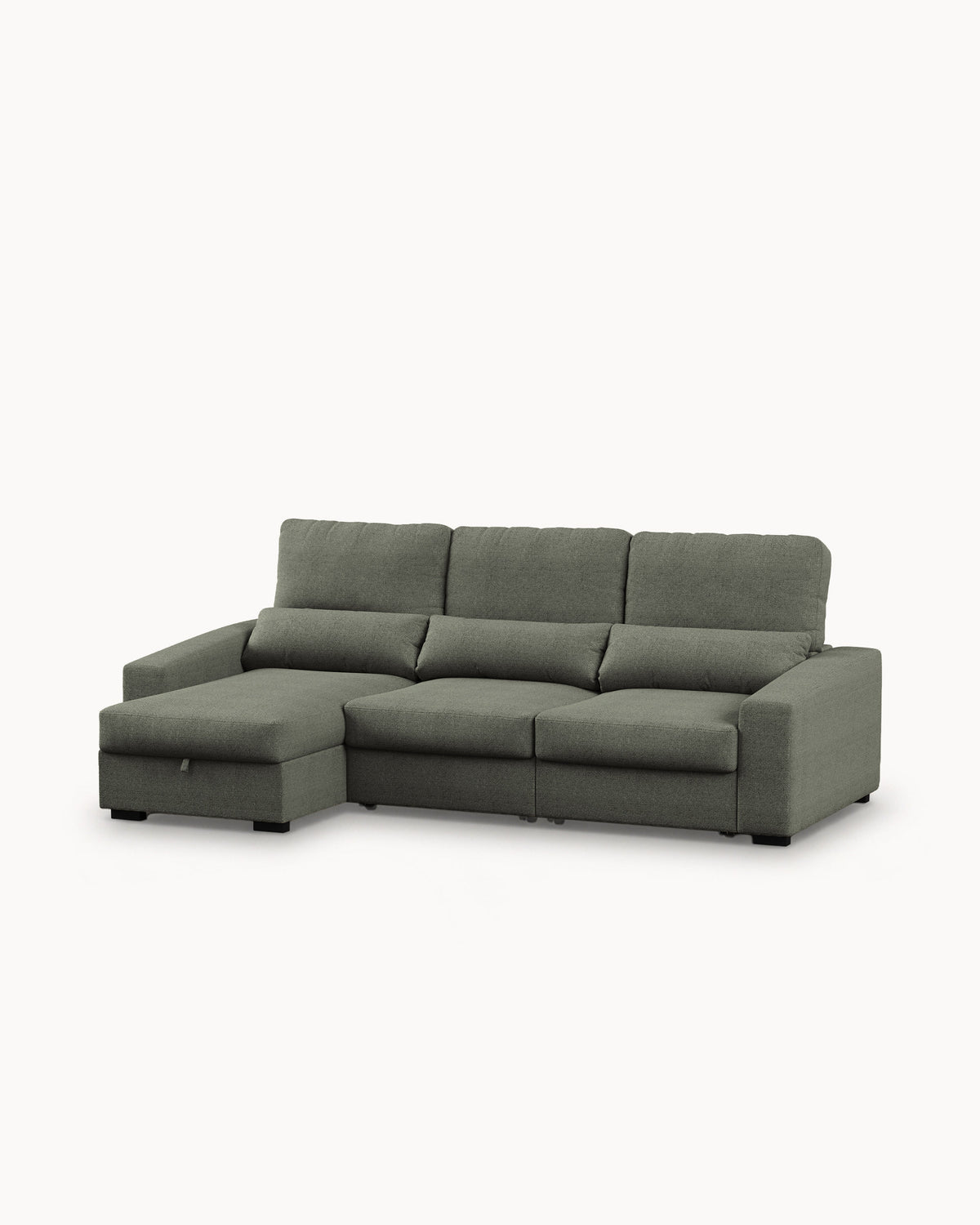 ALABAMA reversible chaise longue sofa with bed and storage box