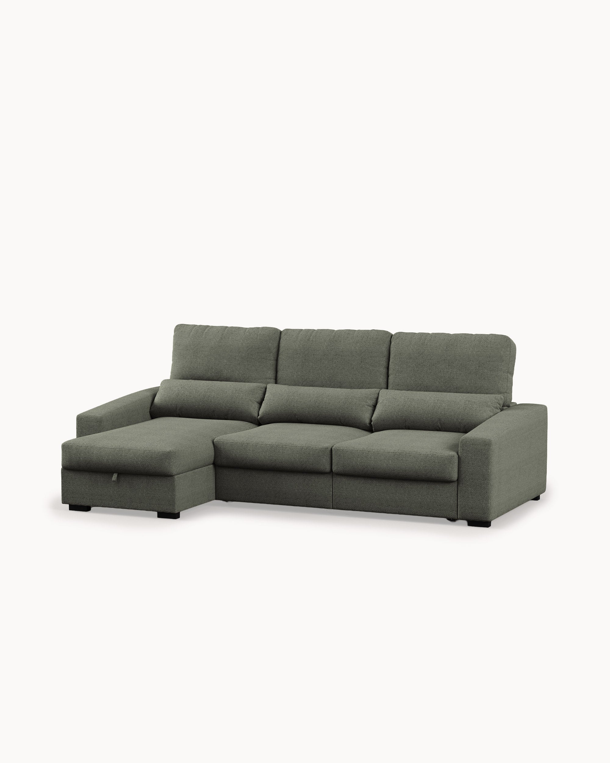 ALABAMA reversible chaise longue sofa with bed and storage box