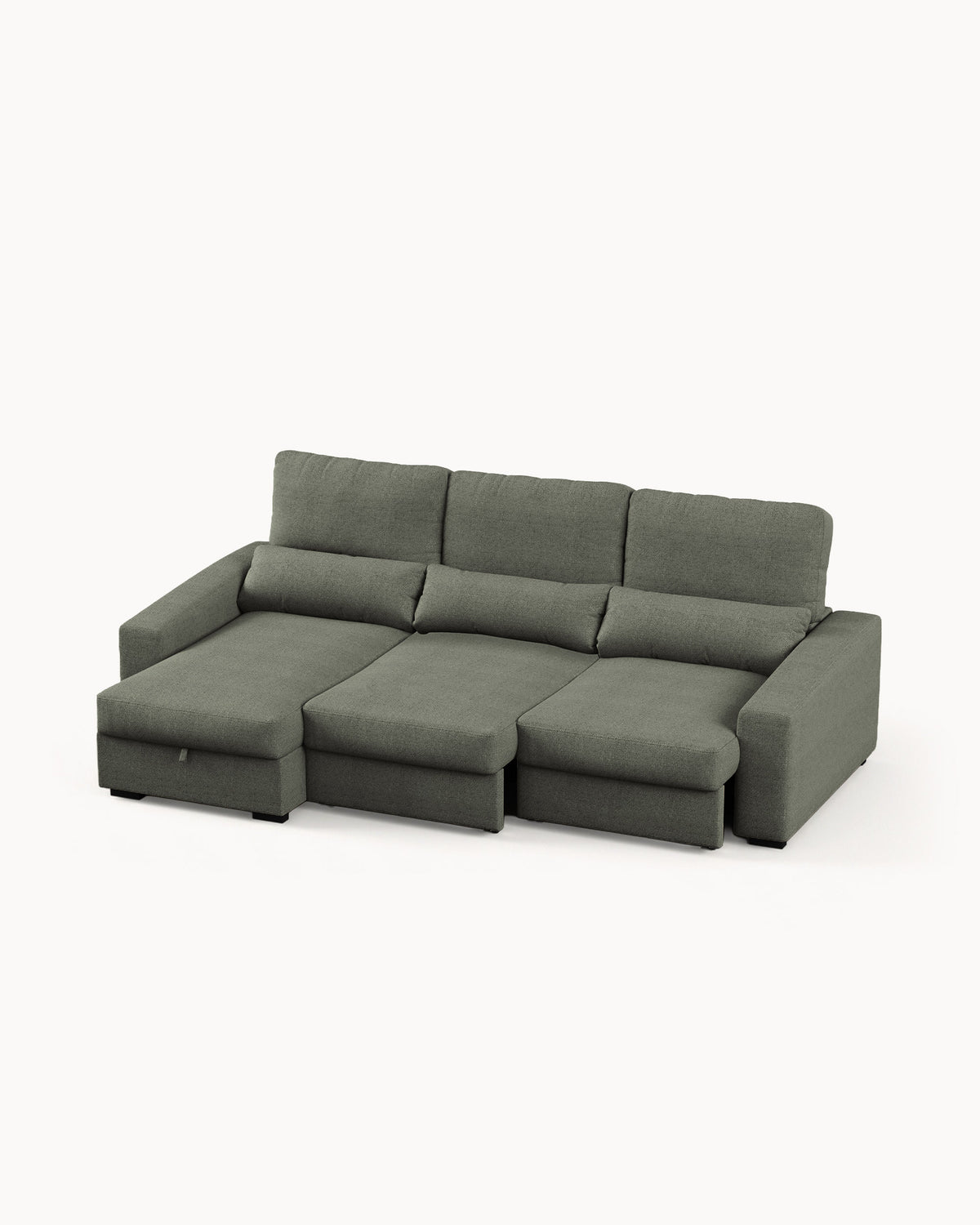 ALABAMA reversible chaise longue sofa with bed and storage box