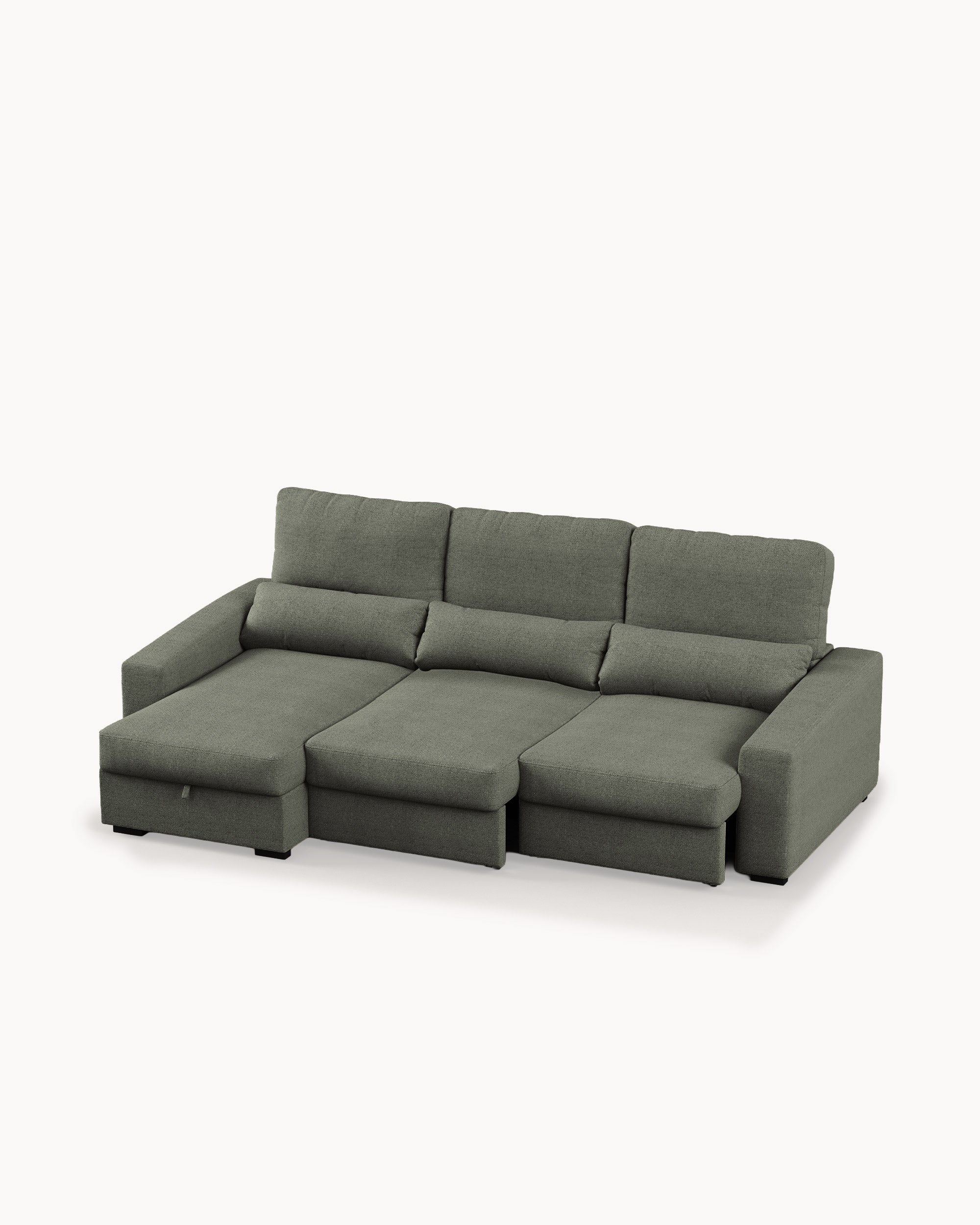 ALABAMA reversible chaise longue sofa with bed and storage box
