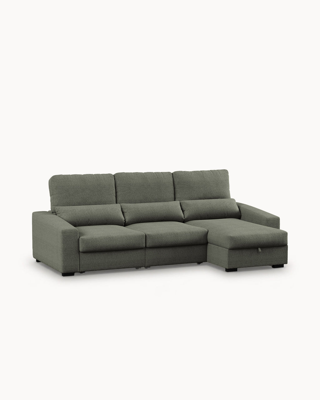 ALABAMA reversible chaise longue sofa with bed and storage box