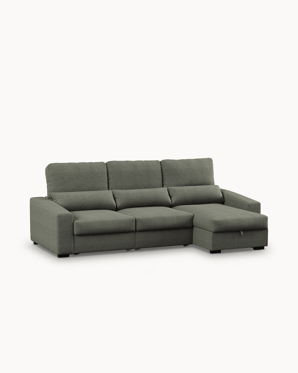 ALABAMA reversible chaise longue sofa with bed and storage box