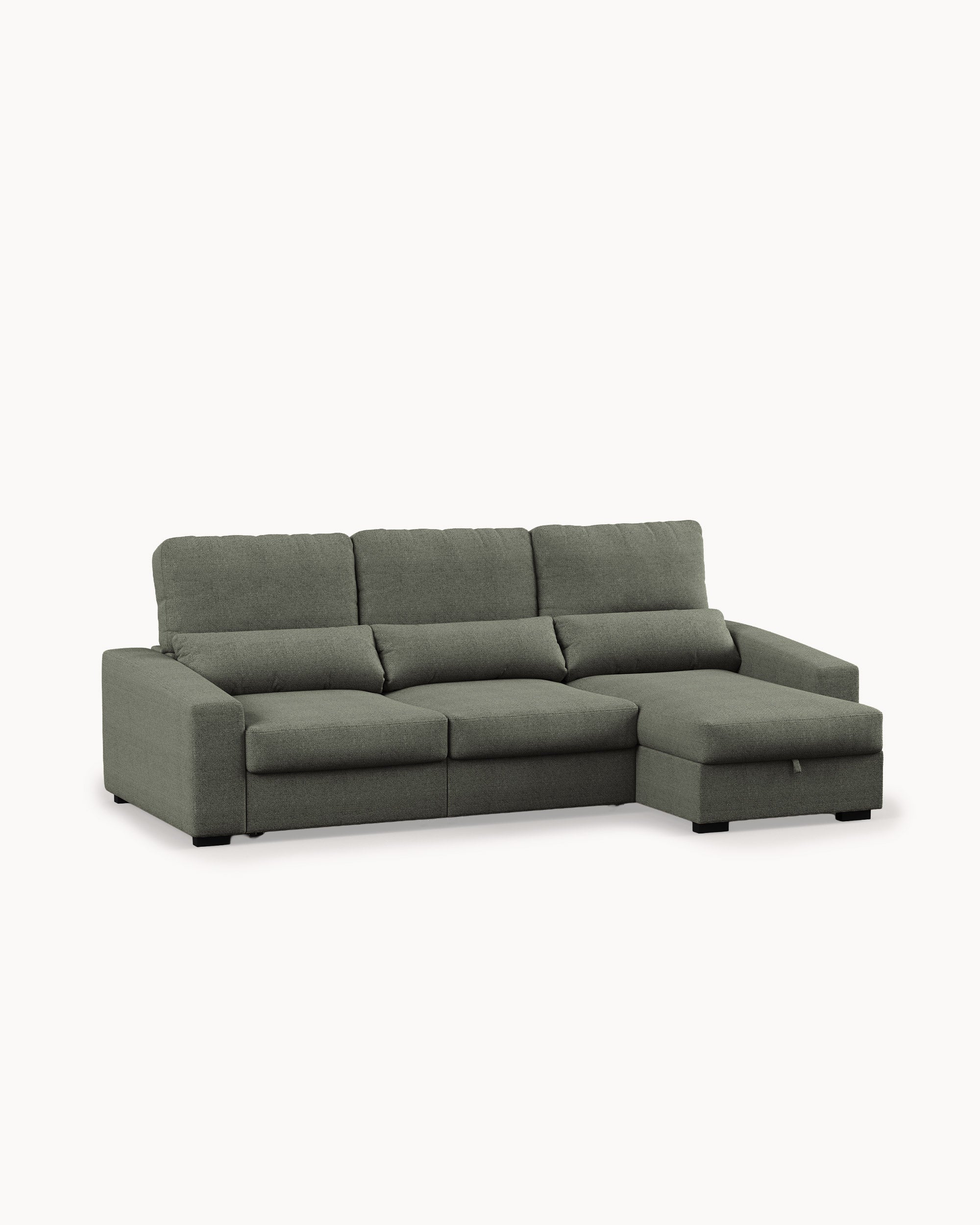 ALABAMA reversible chaise longue sofa with bed and storage box
