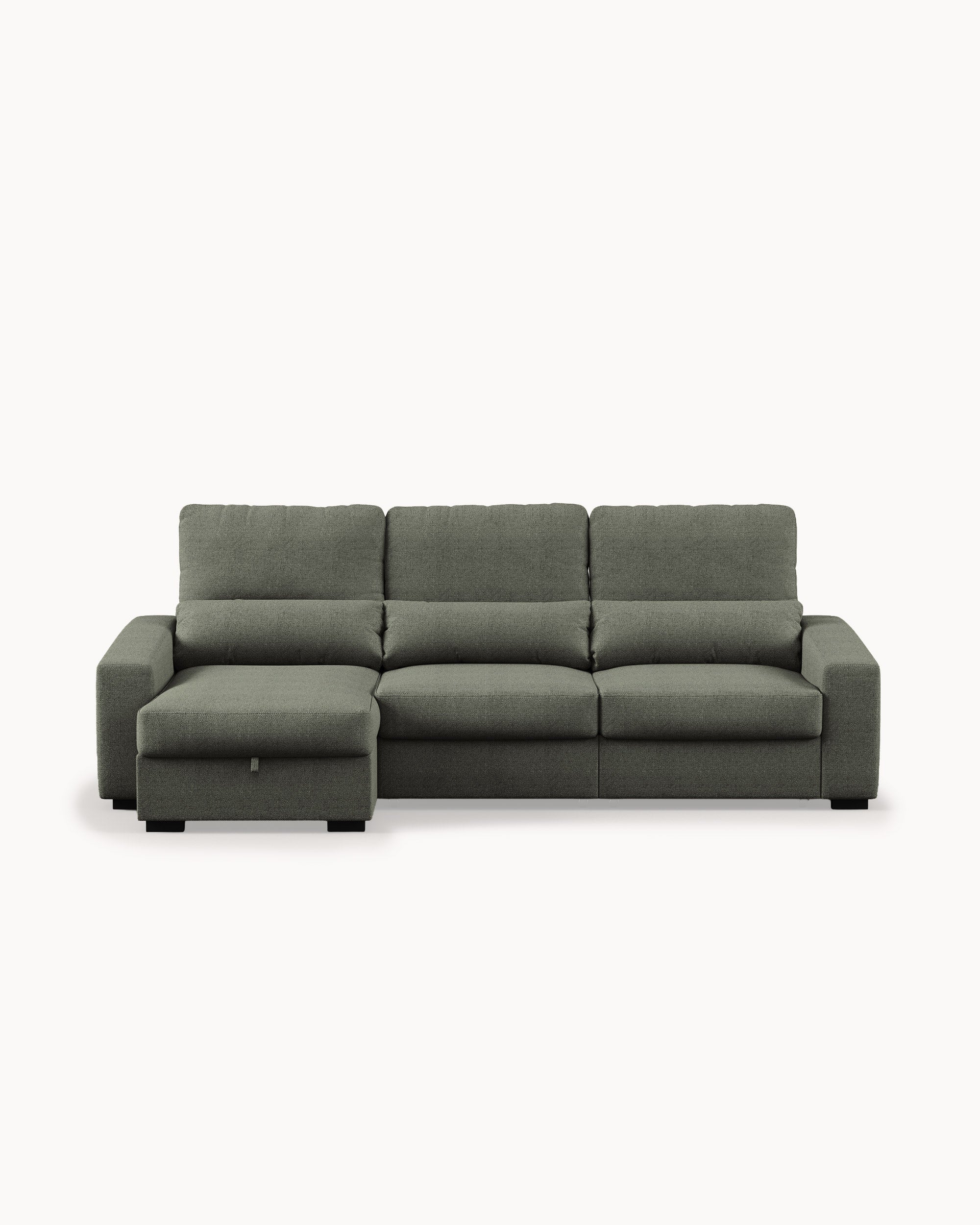ALABAMA reversible chaise longue sofa with bed and storage box