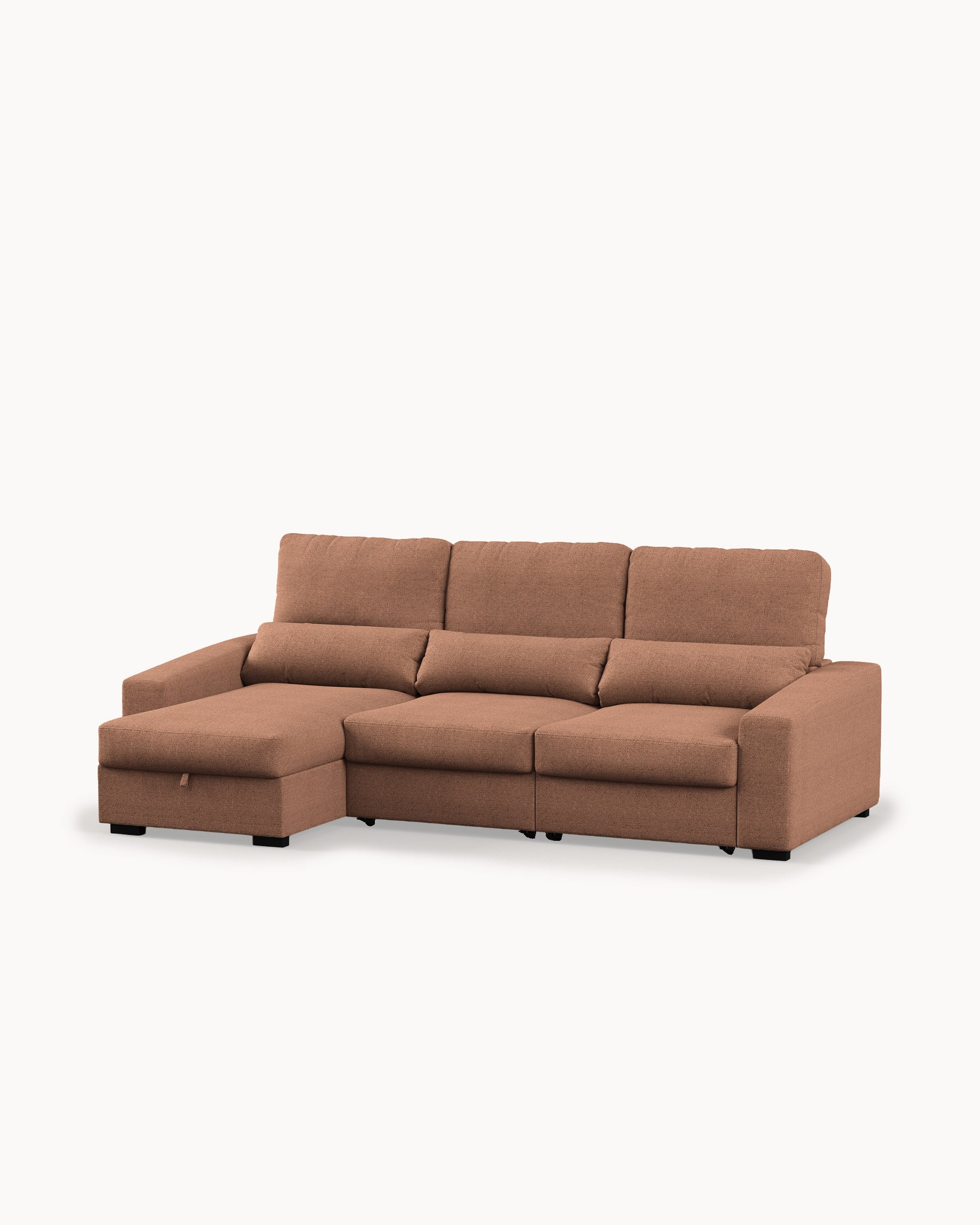 Sofá chaise longue reversível ALABAMA com cama e baú