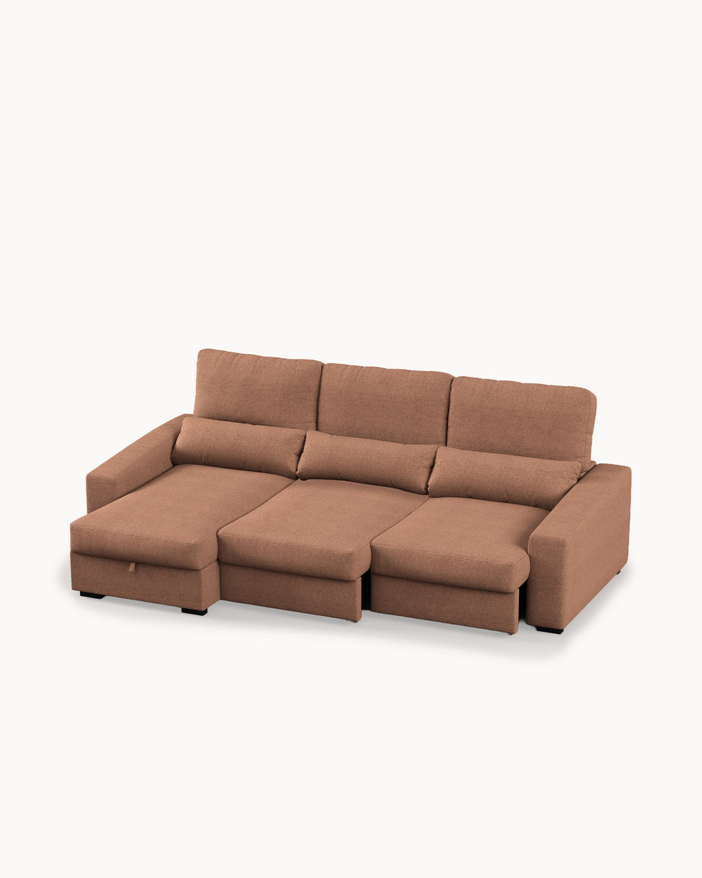 Sofá chaise longue reversível ALABAMA com cama e baú