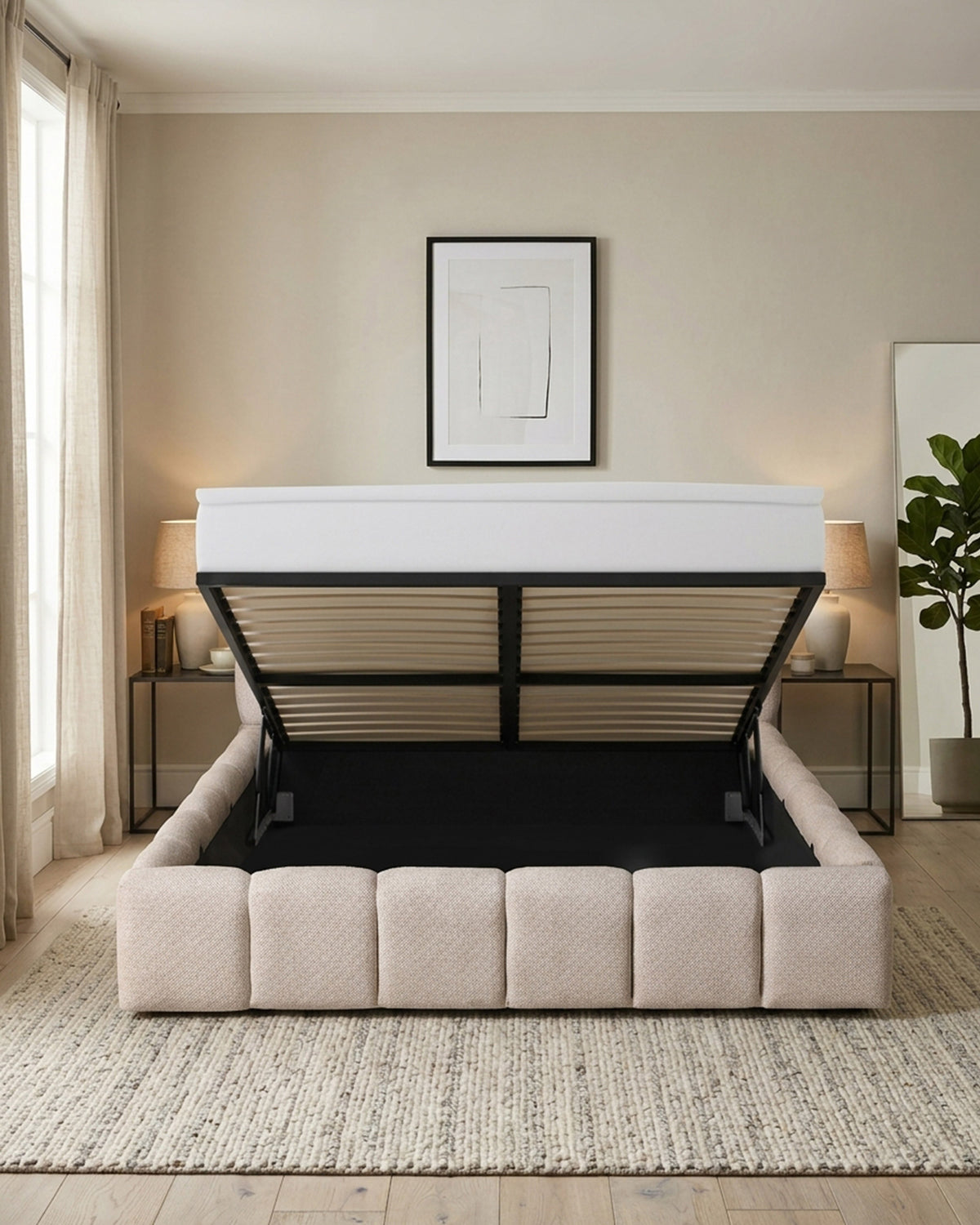 Cama de casal elevatória MANCHESTER