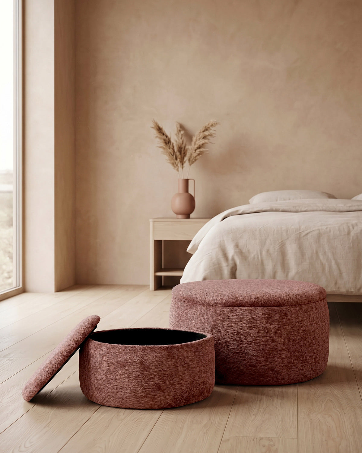 Set of 2 DELLA storage benches