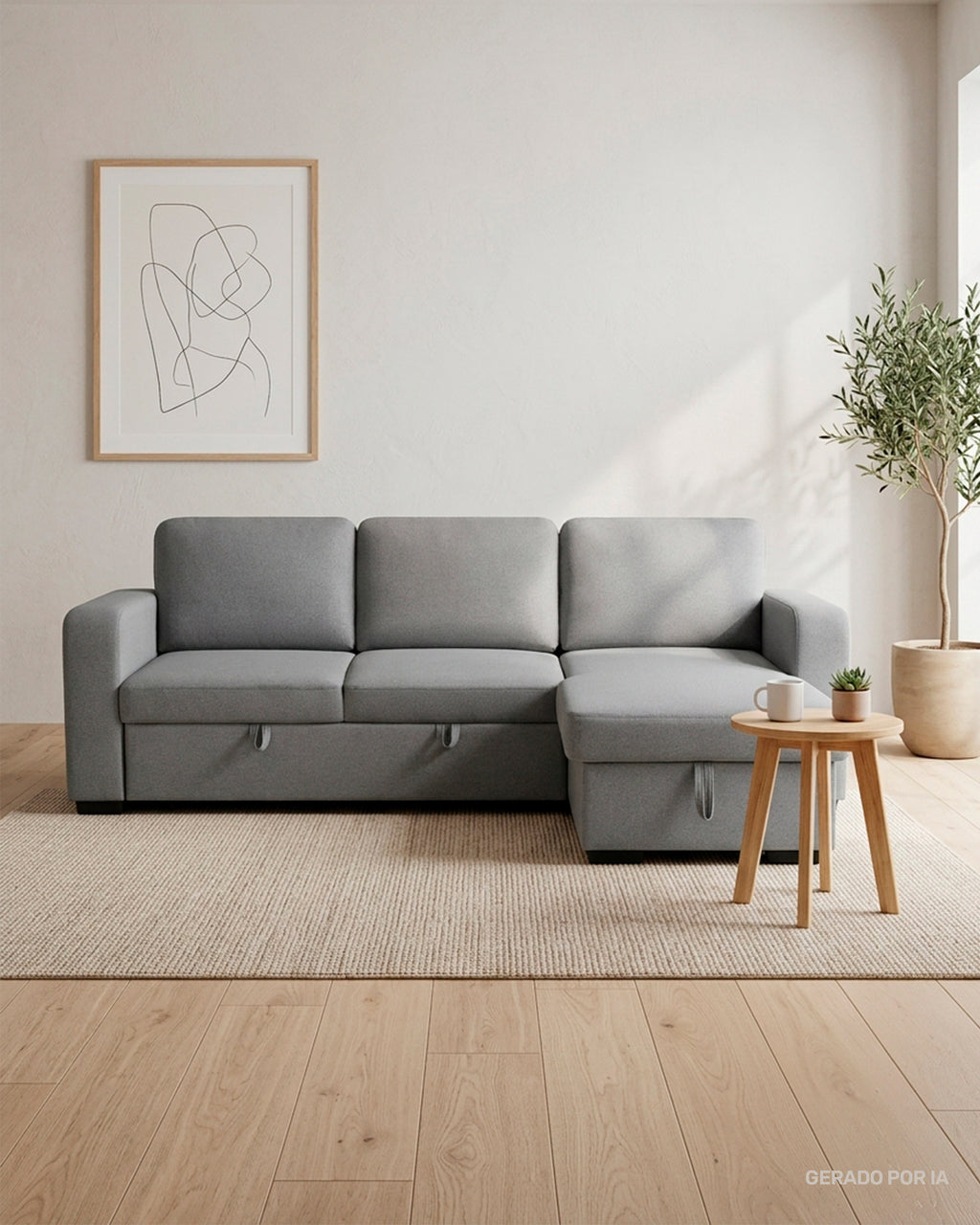 MANHATTAN chaise longue sofa with bed and storage box