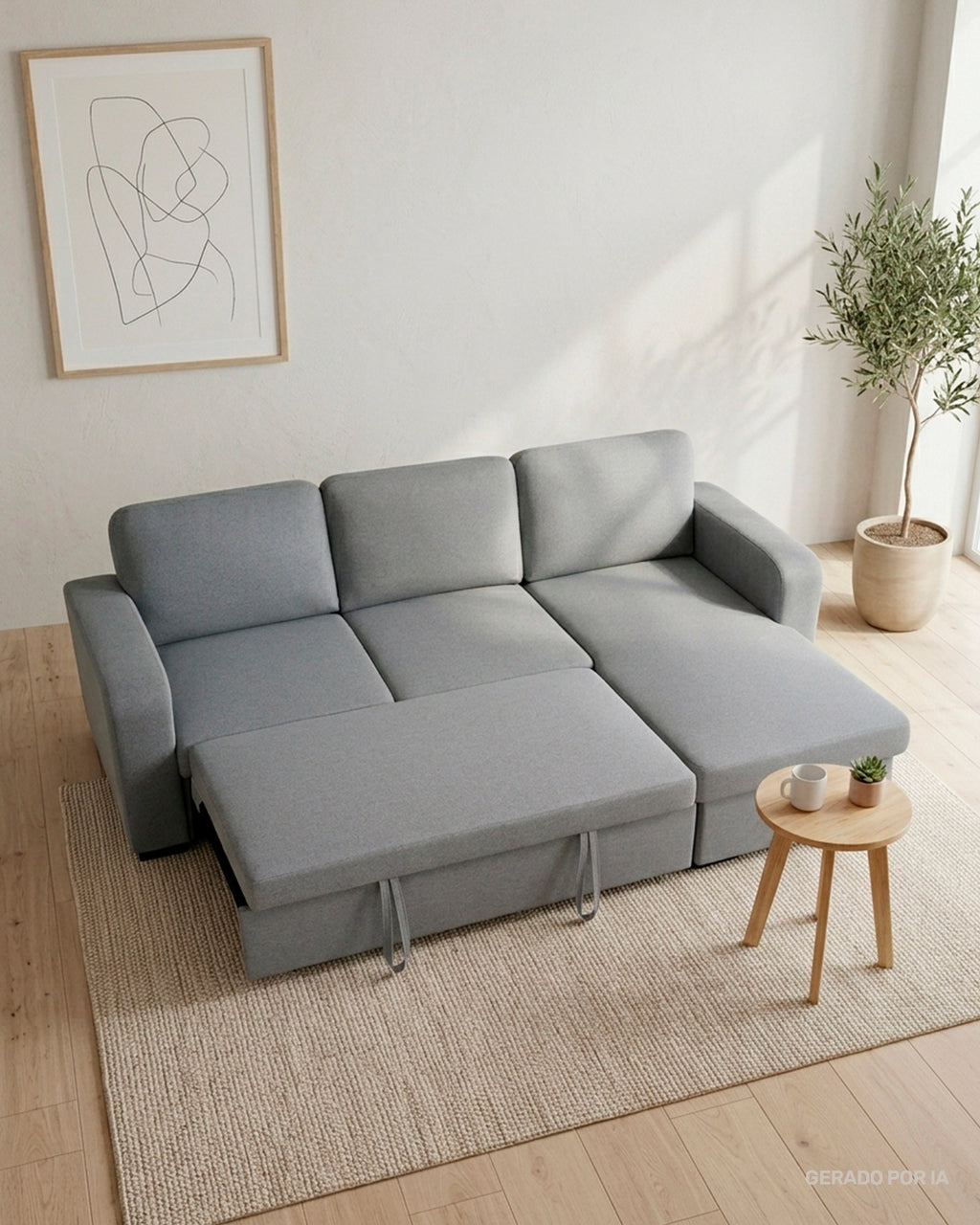 MANHATTAN chaise longue sofa with bed and storage box