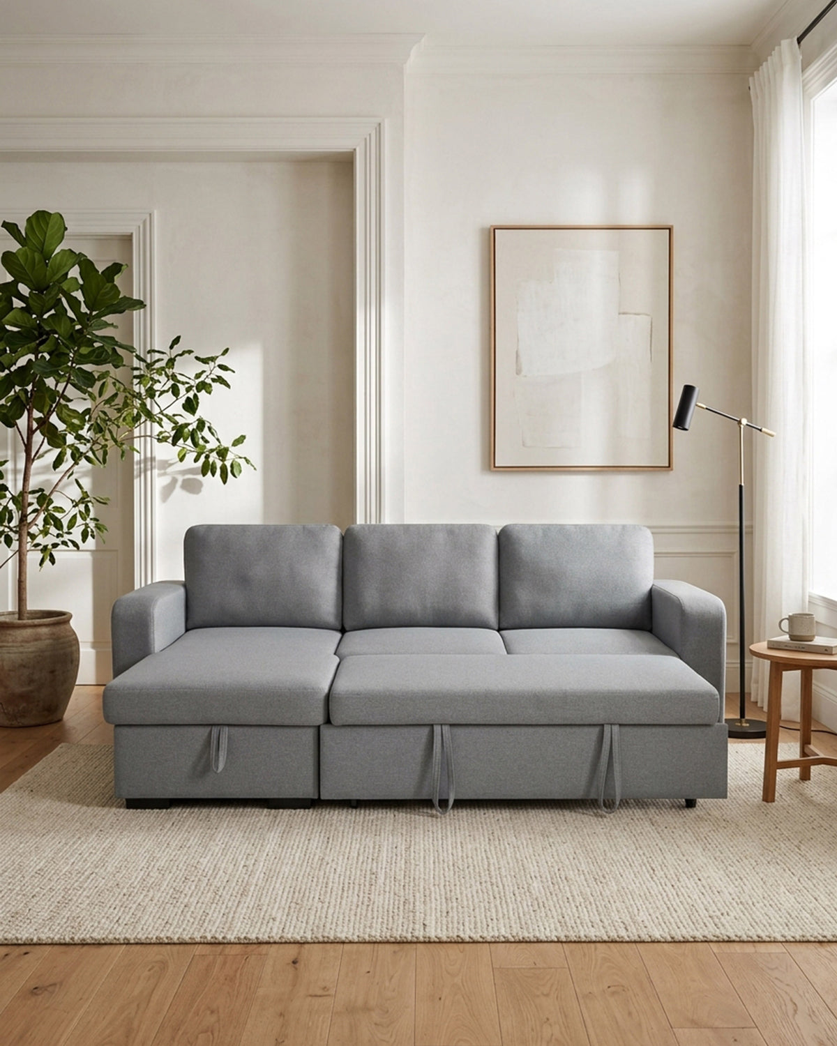 Sofá chaise longue MANHATTAN con cama y arcón
