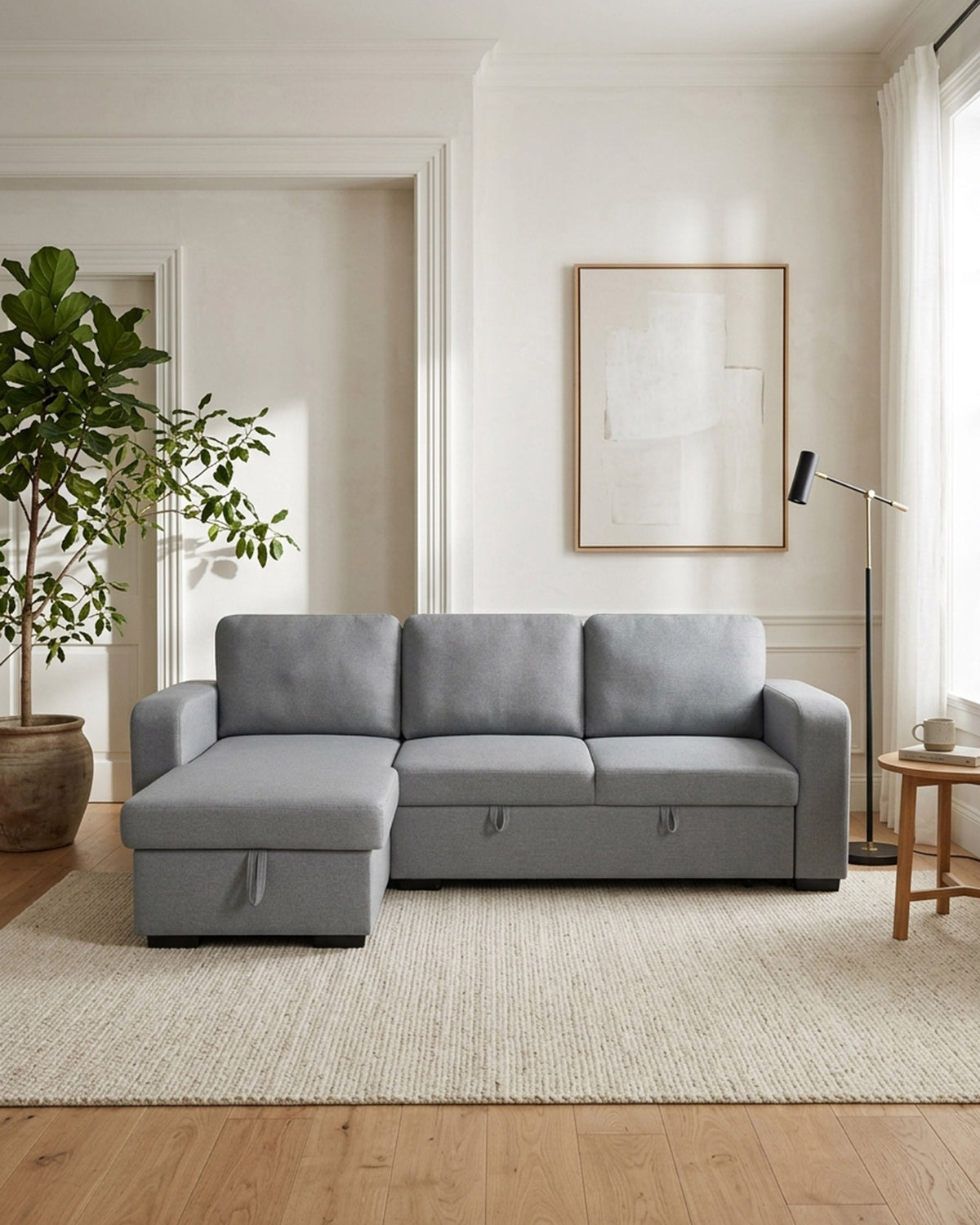 Sofá chaise longue MANHATTAN con cama y arcón