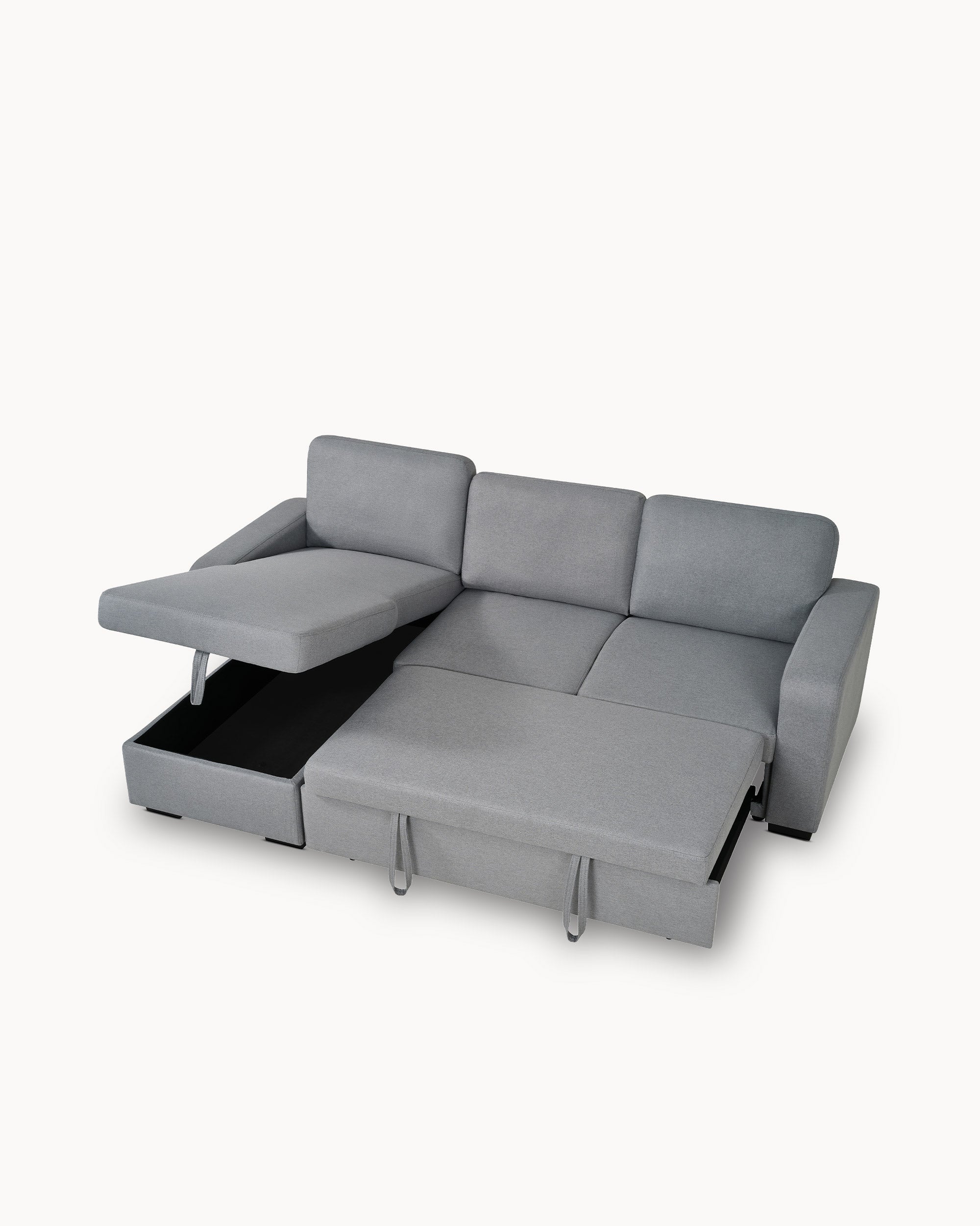 MANHATTAN chaise longue sofa with bed and storage box