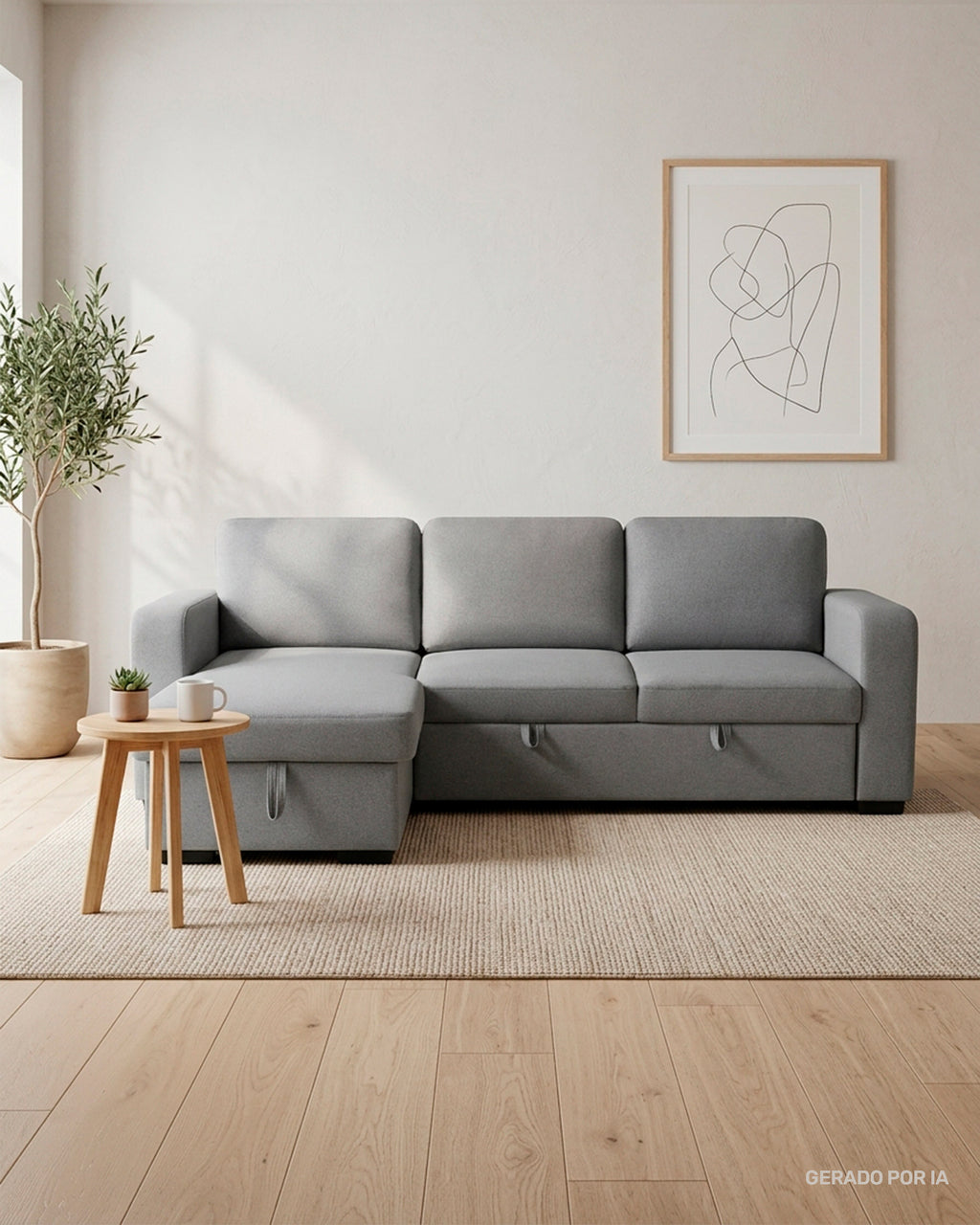 MANHATTAN chaise longue sofa with bed and storage box