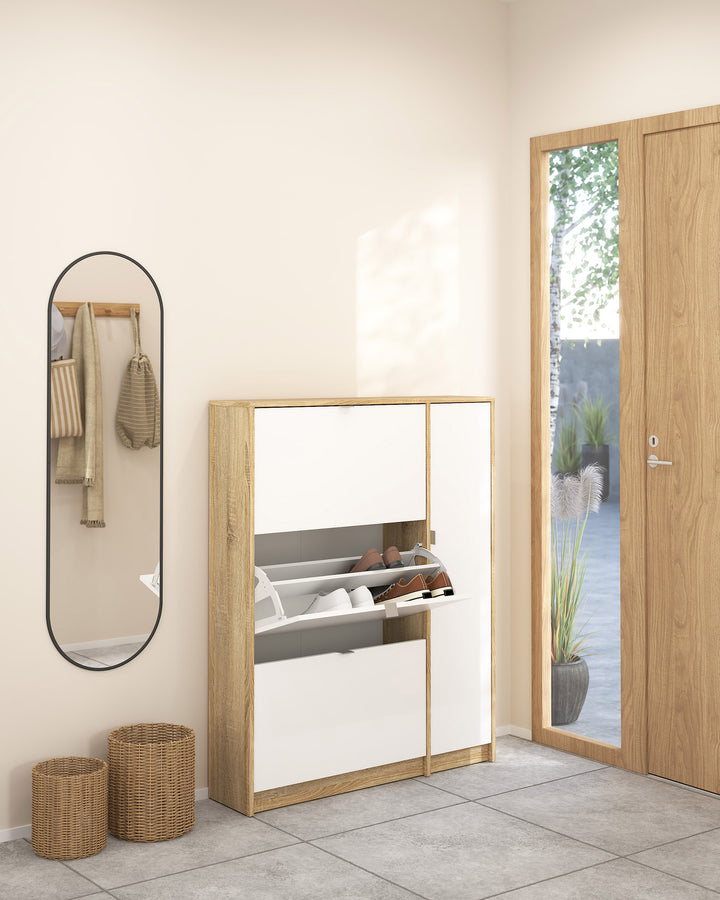 Sapateira BEIRA com 3 portas basculantes e 1 porta adicional
