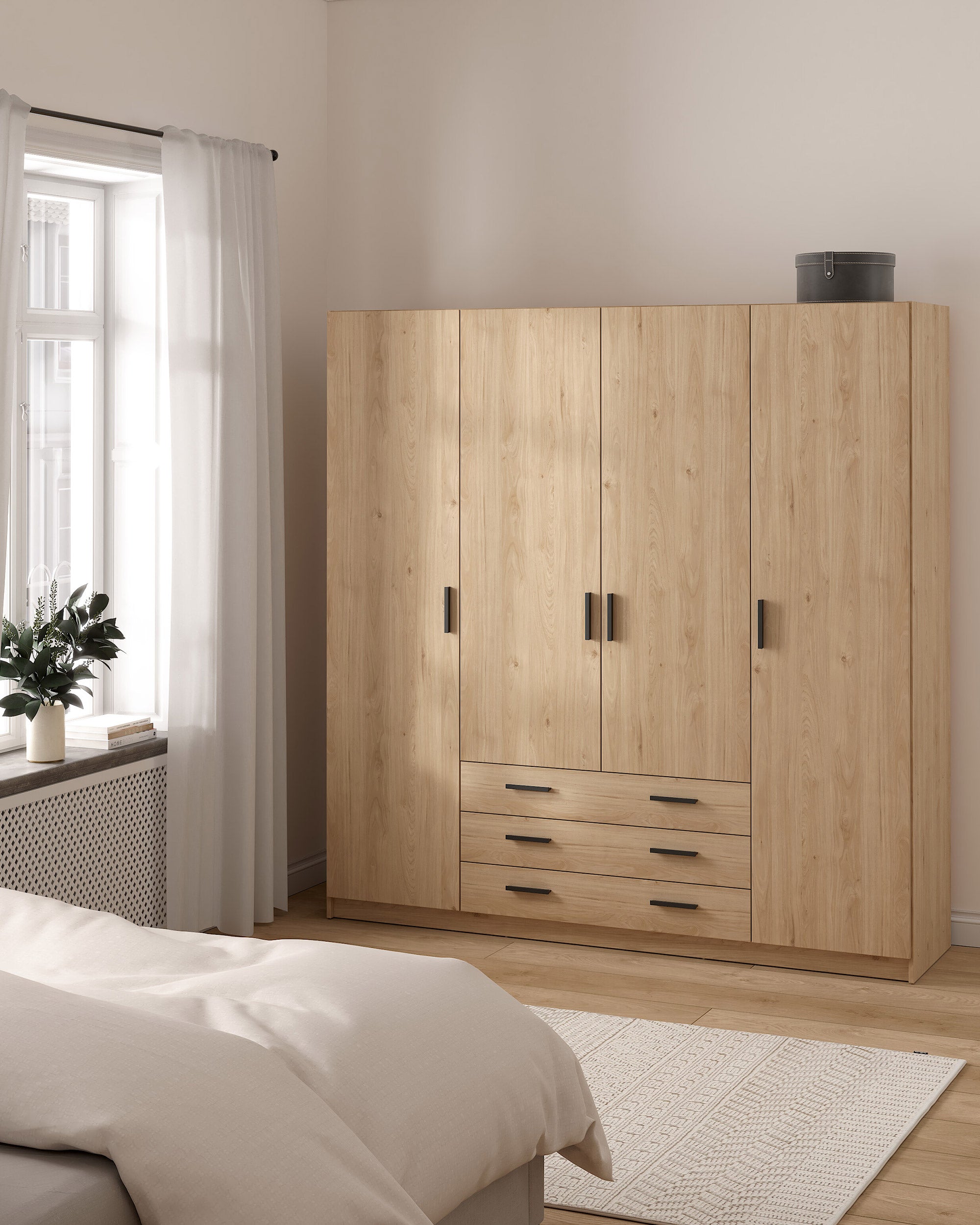 Roupeiro GERÊS com 4 portas e 3 gavetas